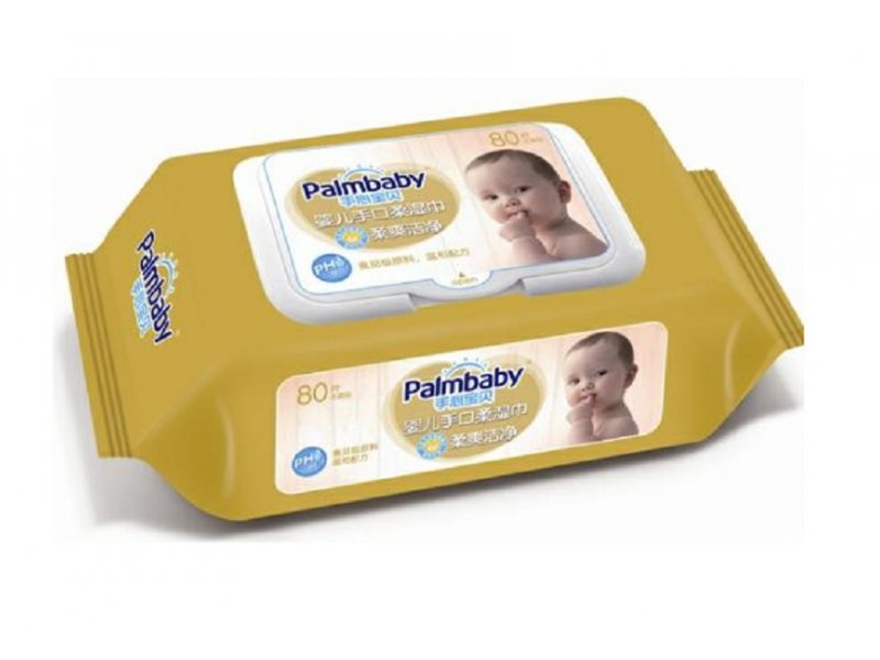 

Салфетки влажные PalmBaby с экстрактом ромашки DS180, 80 шт.