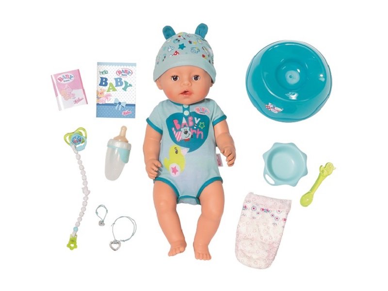 

Кукла Zapf Baby born, Мальчик интерактивная, 43 см, кор.