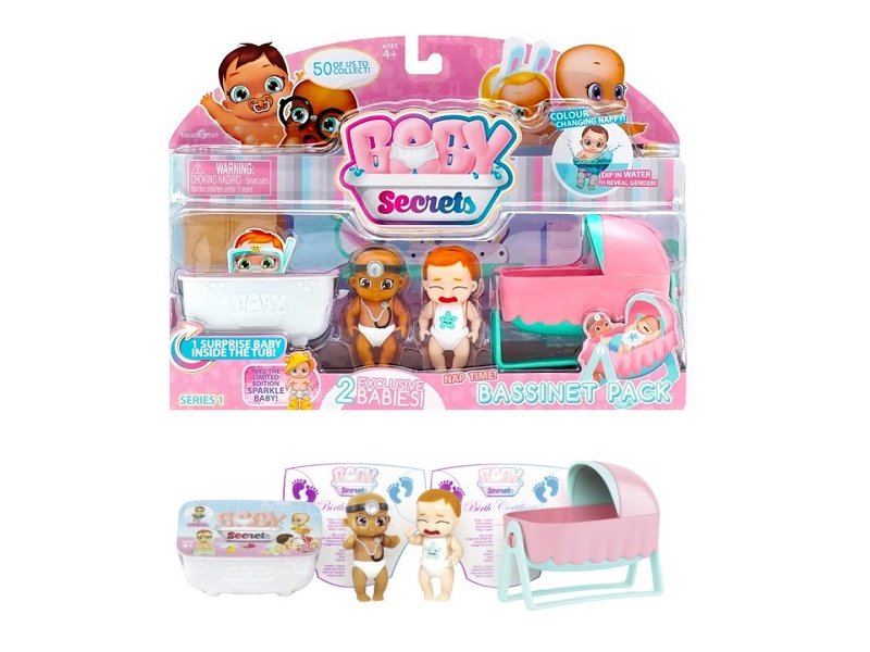 

Набор игровой Zapf Creation, Baby Secrets с колыбелью, блистер