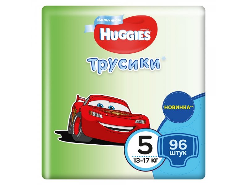 

Подгузники-трусики Huggies д/мал. 5 (13-17 кг), Disney Box, 96 шт.