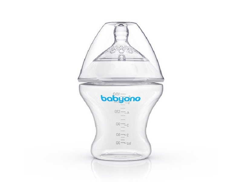 

Бутылочка BabyOno Natural Nursing антиколиковая, 180 мл белый