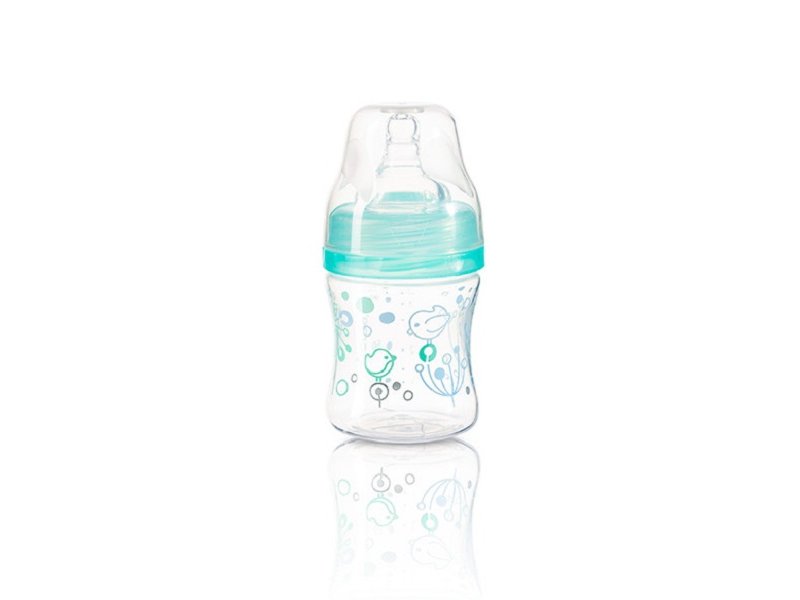 

Бутылочка BabyOno антиколиковая с широким горлышком, 120 мл синий