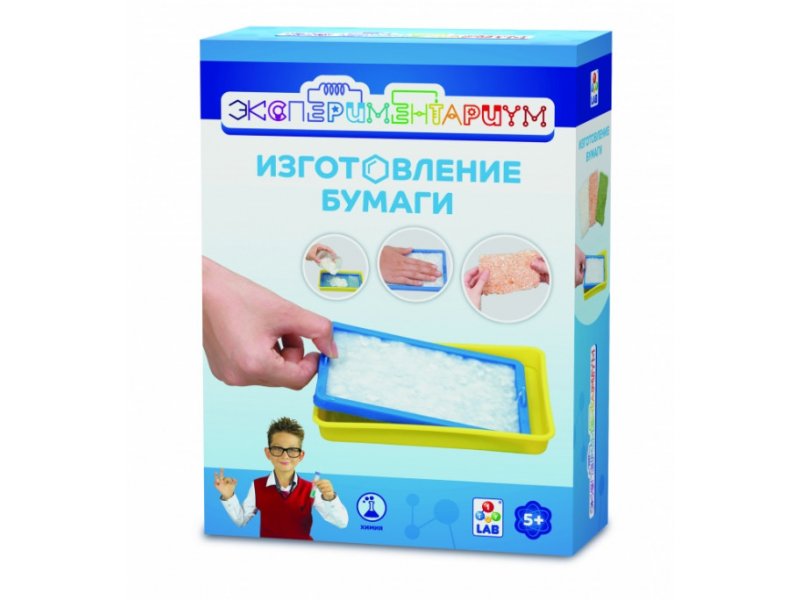 

Набор для опытов и экспериментов 1Toy Экспериментариум, Изготовление бумаги