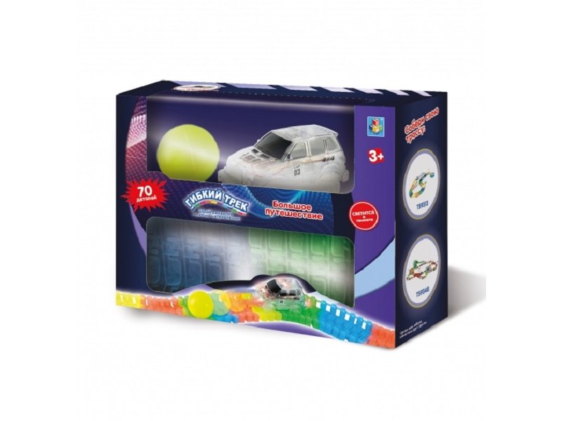 

Набор-мини 1Toy Гибкий трек Большое путешествие, 70 дет.