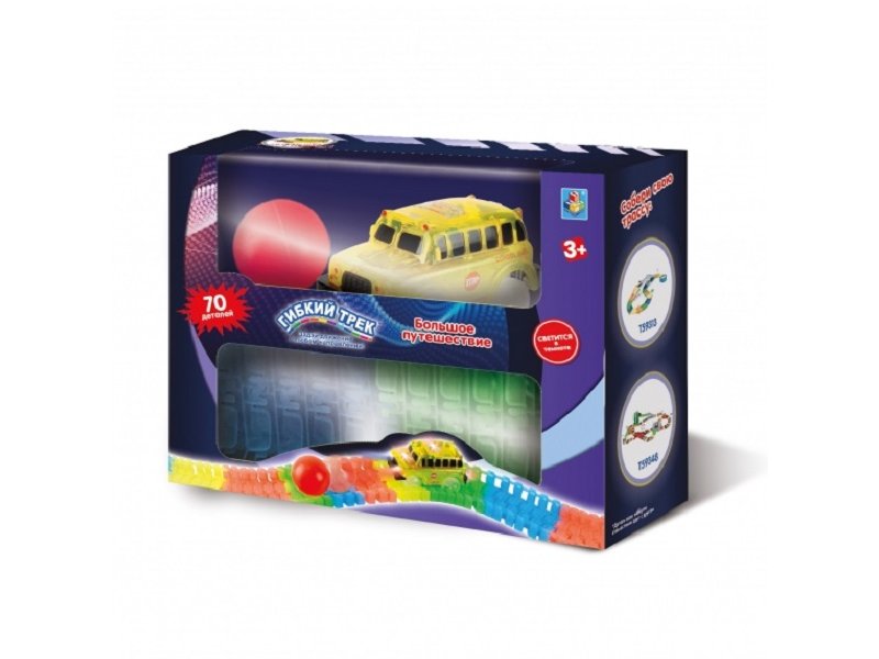 

Набор-мини 1Toy Гибкий трек Большое путешествие, 70 дет.