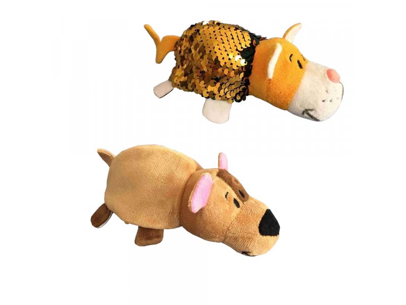 

Игрушка 1Toy Вывернушка Блеск с паетками Бульдог-Кот, 12 см