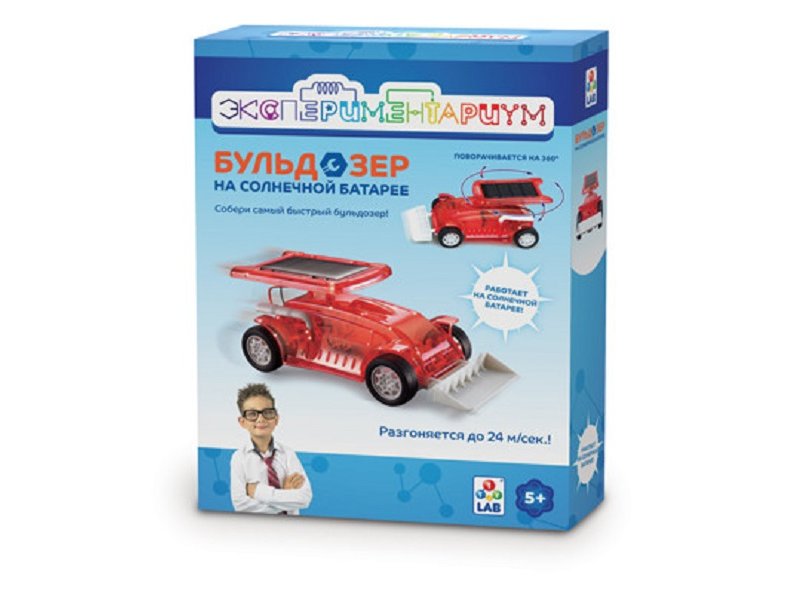 

Набор для опытов и экспериментов 1Toy Экспериментариум, Бульдозер на солнечной батарее