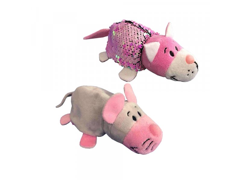 

Игрушка 1Toy Вывернушка Блеск с паетками Кот-Мышка, 12 см