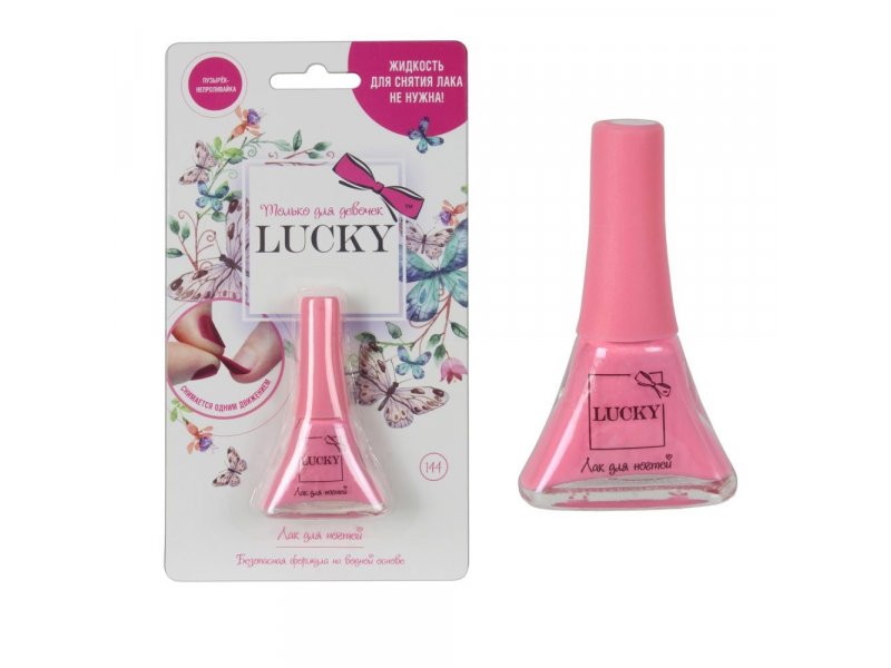 

Лак для ногтей Lucky детский цвет 144, 5,5 мл коралл