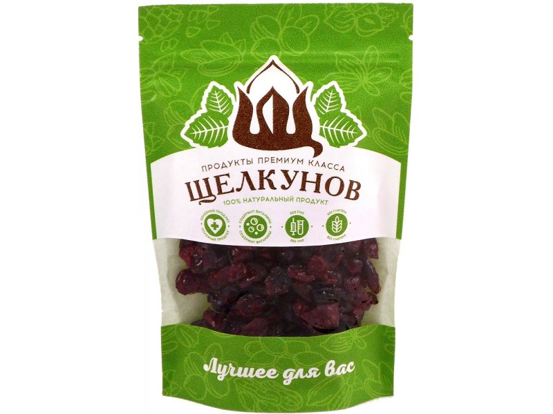

Клюква Щелкунов сушеная 120 г (пакет)