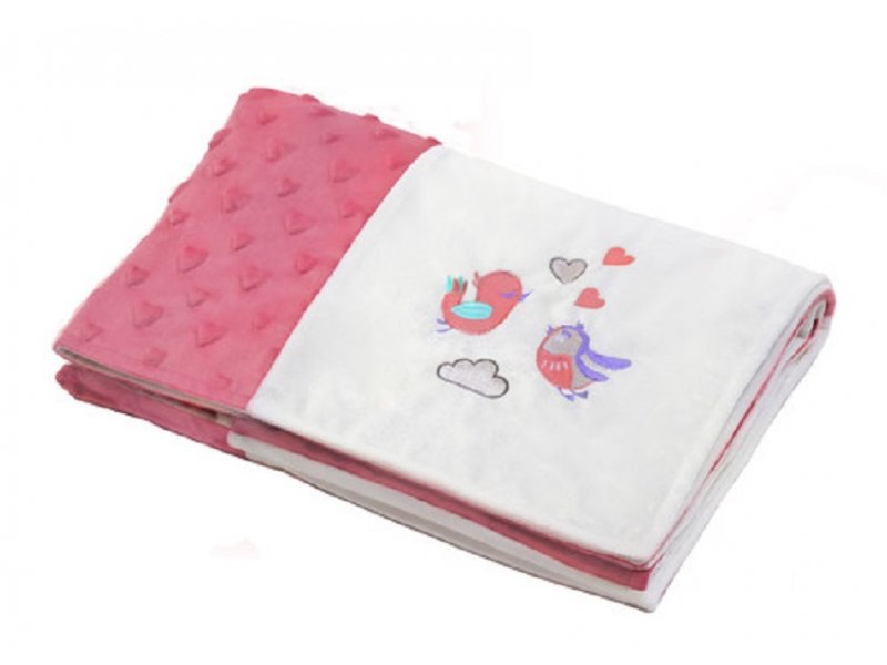 

Плед BabyOno Patchwork детский, 100*75 см розовый