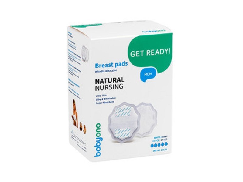 

Вкладыши BabyOno для груди Natural Nursing, 24 шт. белый