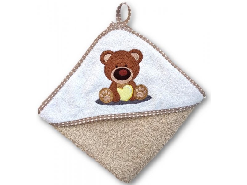 

Полотенце Uviton Baby с капюшоном Мишка 100*100 см коричневый, р.