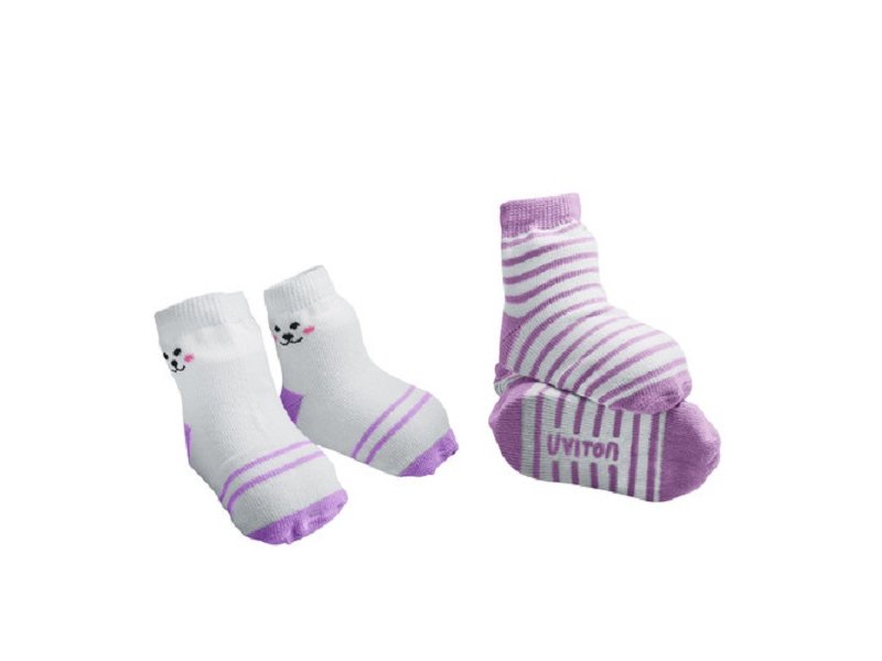 

Носочки Uviton Purple bear 2 пары лиловый, р.6-12 мес.