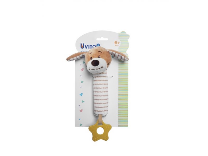 

Игрушка-пищалка Uviton, Animal Собачка бежевый