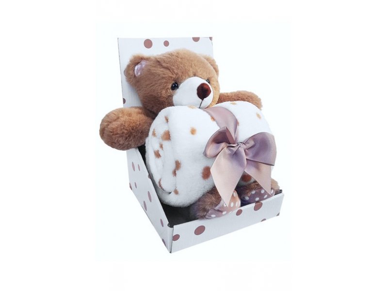 

Набор Uviton, Игрушка Bear 43,5 см и Плед 75*100 см коричневый