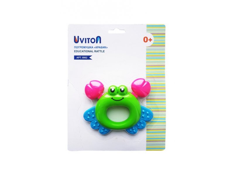 

Погремушка Uviton, Крабик зеленый