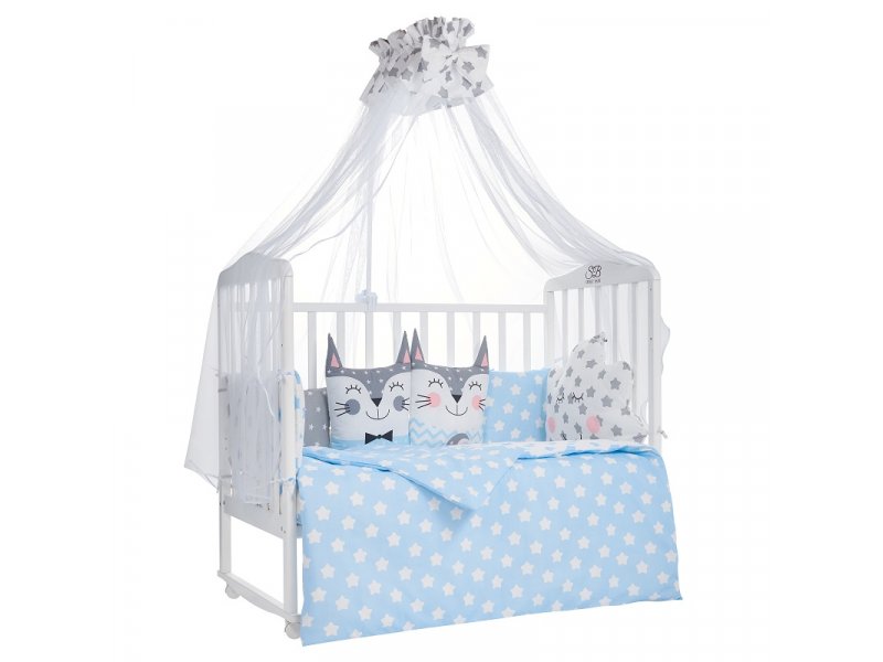 

Комплект в кроватку Sweet Baby Gioia, 7 предметов Blu