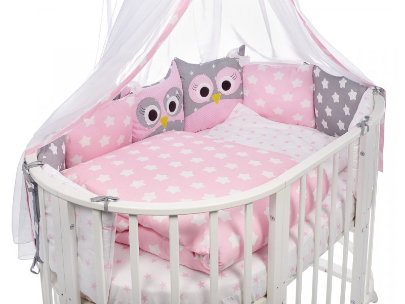 

Комплект в овальную кроватку Sweet Baby Uccellino, 10 предметов Rosa