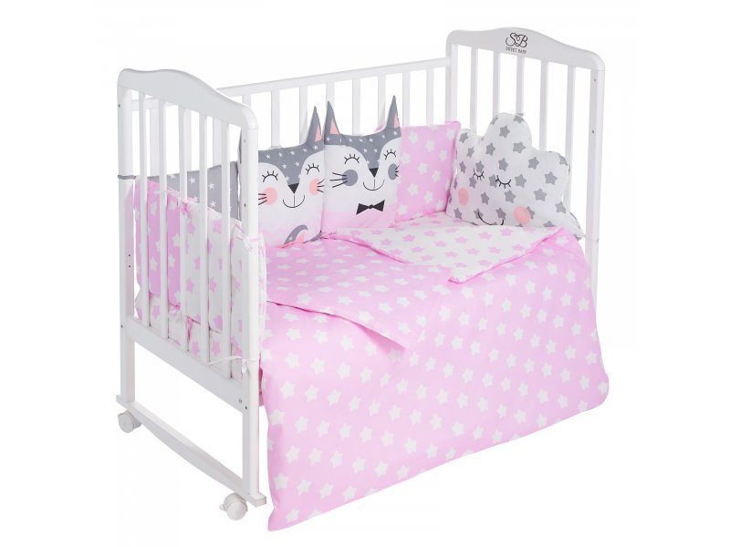 

Комплект в кроватку Sweet Baby Gioia, 4 предмета Rosa