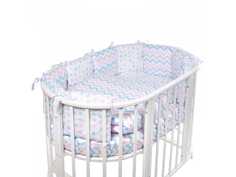 

Комплект в овальную кроватку Sweet Baby Lunedi, 5 предметов Bianco