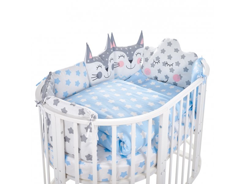 

Комплект в овальную кроватку Sweet Baby Gioia, 5 предметов Blu