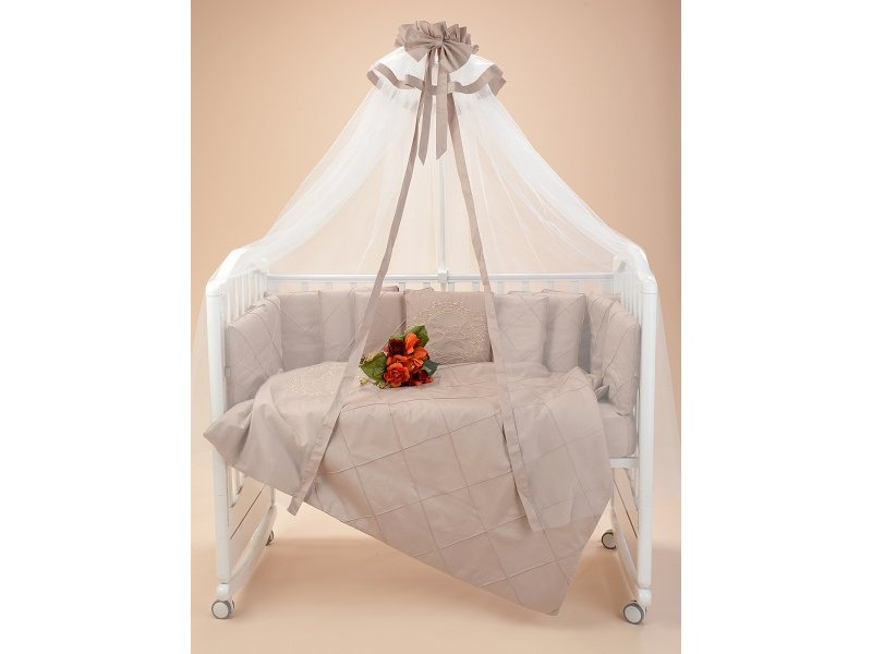 

Комплект в кроватку Sweet Baby Splendore, 7 предметов жемчужный