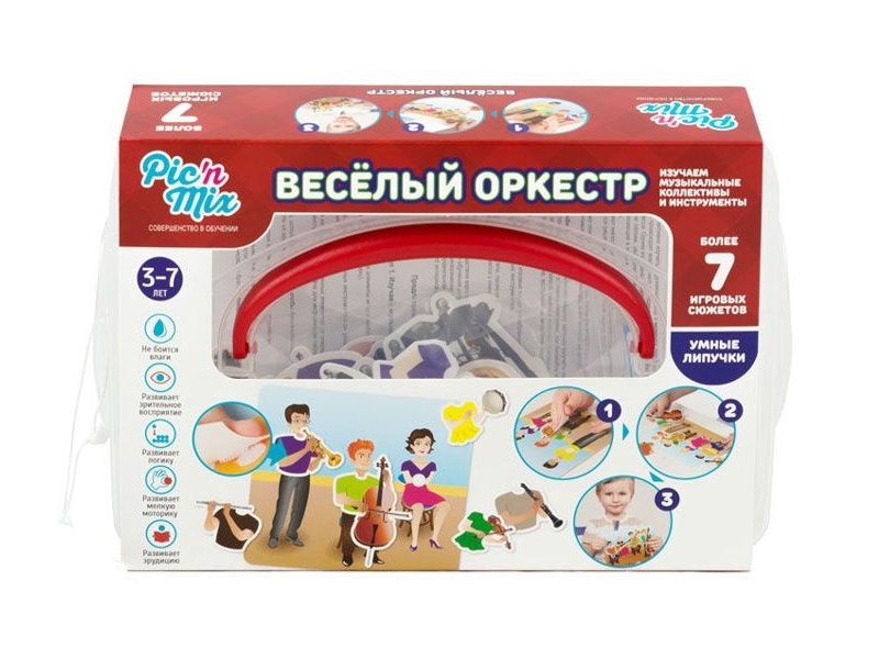 

Игра настольная PicnMix, пазл-липучка Веселый оркестр