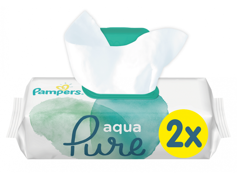 

Салфетки влажные Pampers Aqua Pure, 2*48 шт.