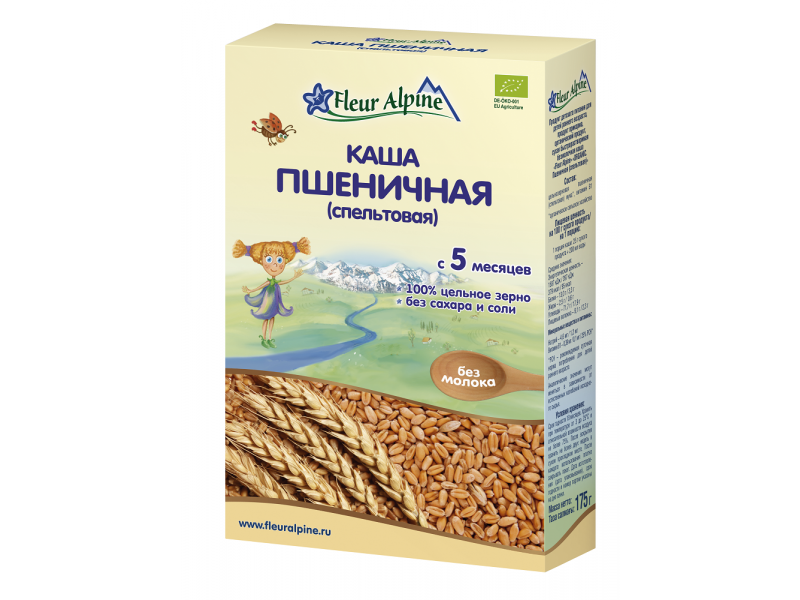 

Каша Fleur Alpine, безмолочная пшеничная 175 г