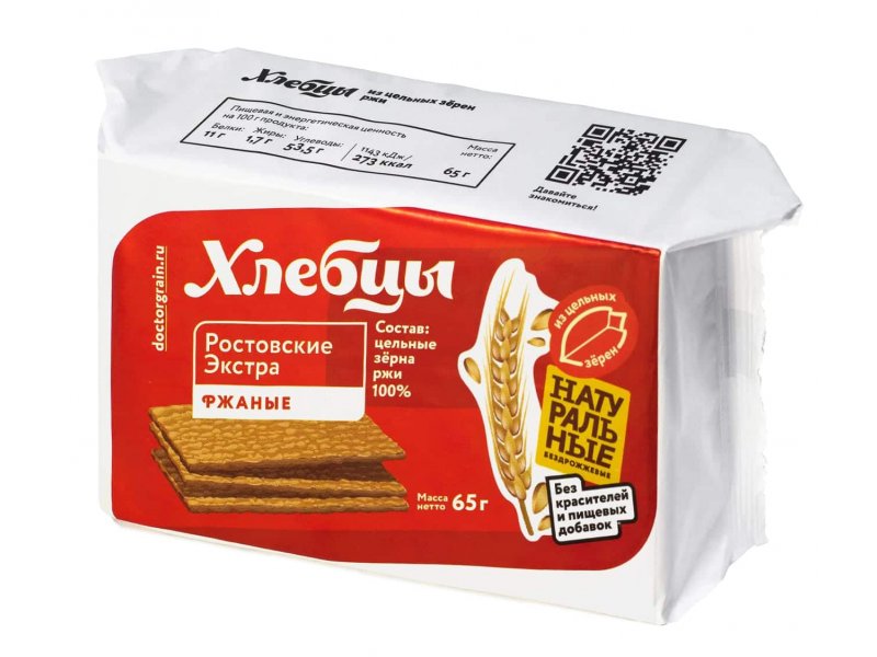 

Хлебцы Ростовские Экстра ржаные 65 г