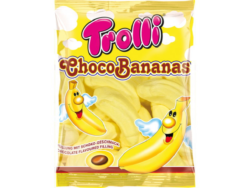 

Маршмеллоу Trolli зефирные с шоколадной начинкой Шокобанан, 150 г