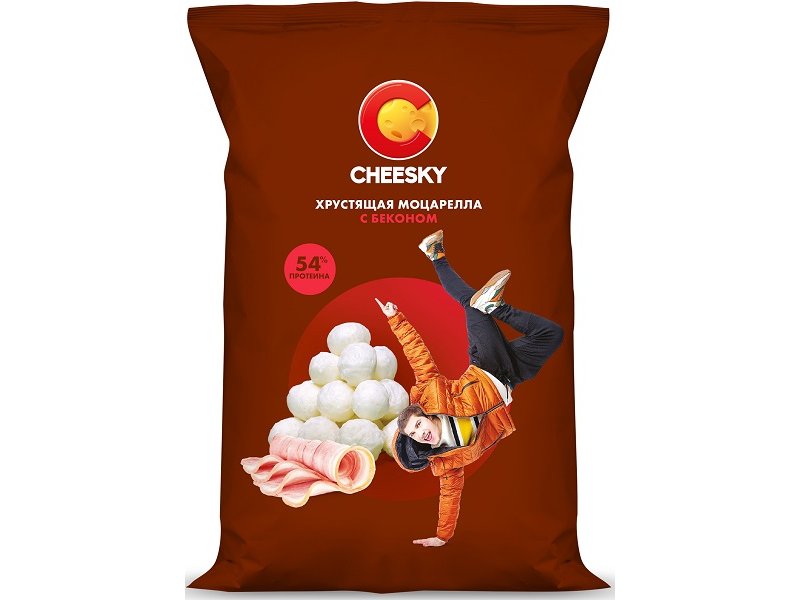 

Сыр хрустящий Cheesky Моцарелла с беконом, 20 г