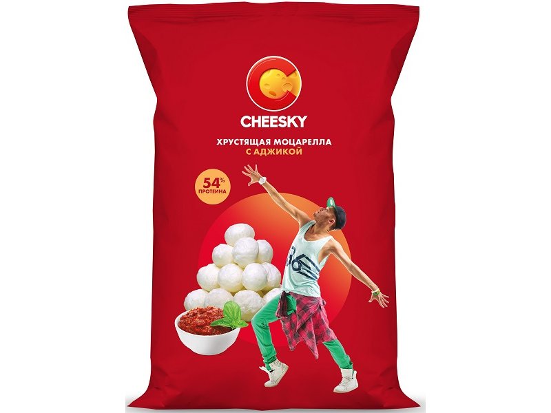 

Сыр хрустящий Cheesky Моцарелла с аджикой, 20 г