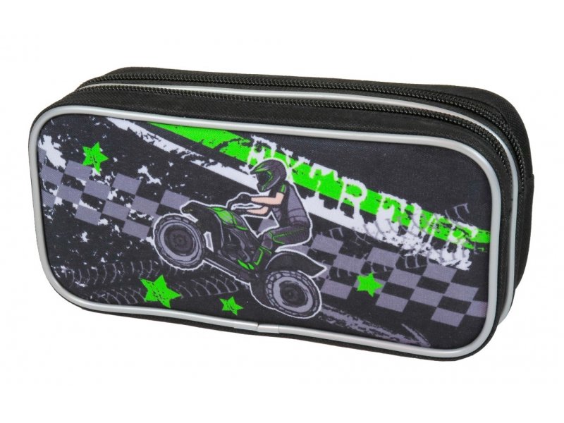 

Пенал-косметичка MagTaller 2 молнии Stoody II. Quadbike, 9*20*5 см