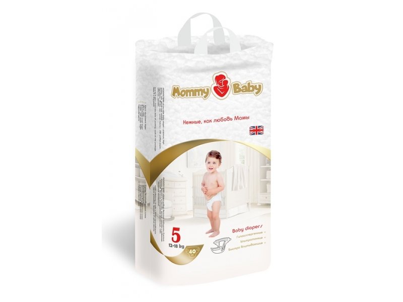 

Подгузники Mommy Baby 5 (12-18 кг), 40 шт.