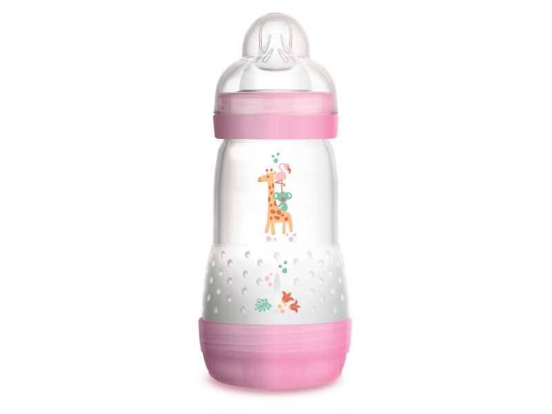 

Бутылочка MAM Easy Start Anti-Colic, функция самостерилизации, 260 мл розовый