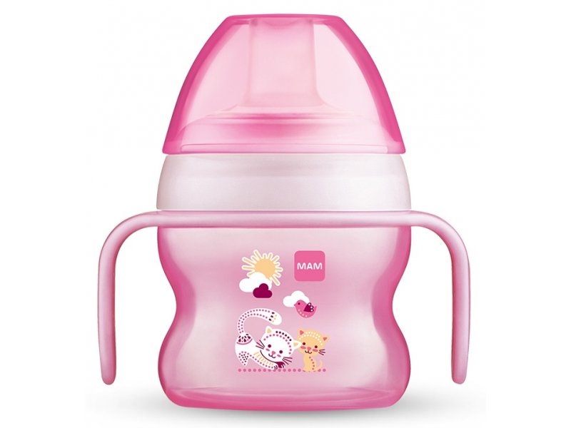 

Поильник MAM Starter Cup со сверхмягким носиком, 150 мл розовый