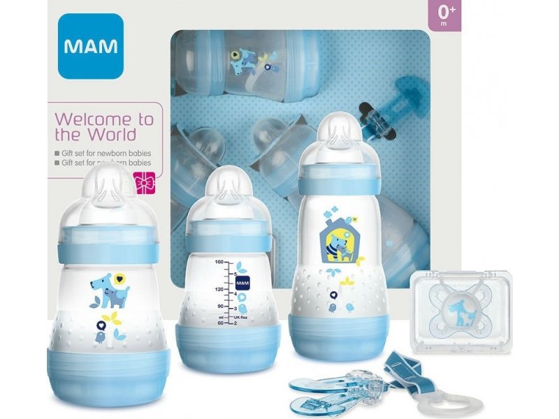 

Набор подарочный MAM Welcome to the world Giftset для новорожденных голубой
