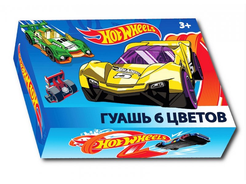 

Гуашь Centrum, Hot Wheels 6 цв.*20 мл