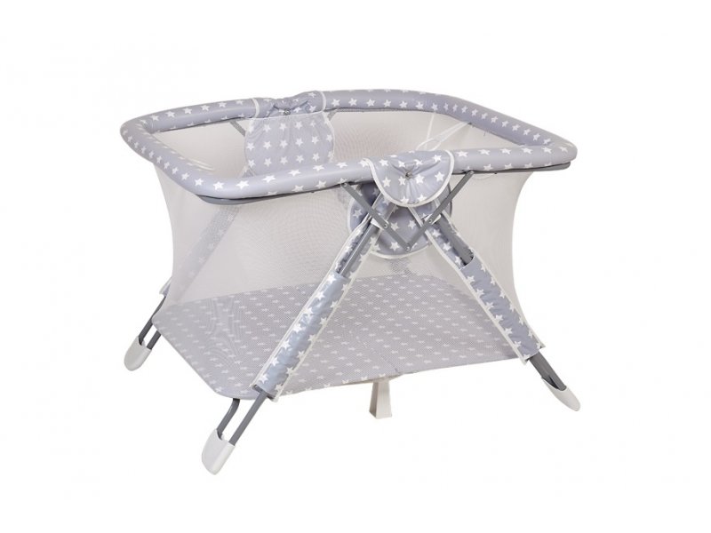 

Манеж Polini kids Comfort, Звезды серый/белый