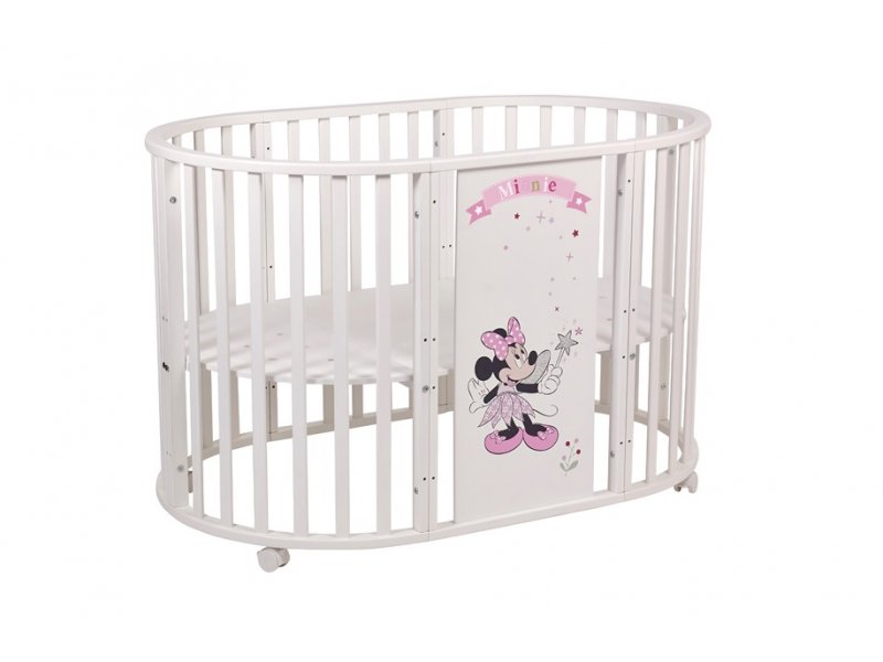 

Кроватка детская Polini kids Disney baby 925 Минни Маус-Фея белый