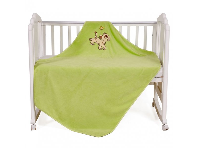 

Плед Polini kids детский, Disney baby Король Лев салатовый