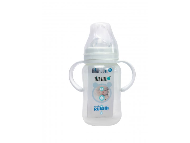 

Бутылочка Bool-Bool, Ultra Med с широким горлышком и ручками 270 мл