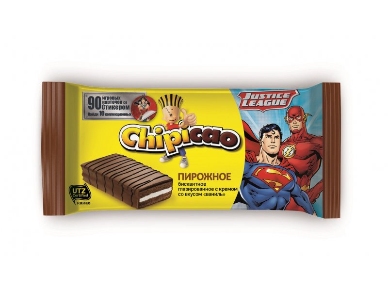 

Пирожное бисквитное Chipicao Cake Bar глазированное с кремом ваниль 64 г