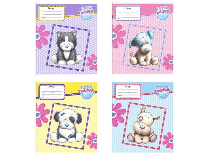 

Тетрадь Action!, Tatty Teddy, линейка А5, 12 л., 4 дизайна