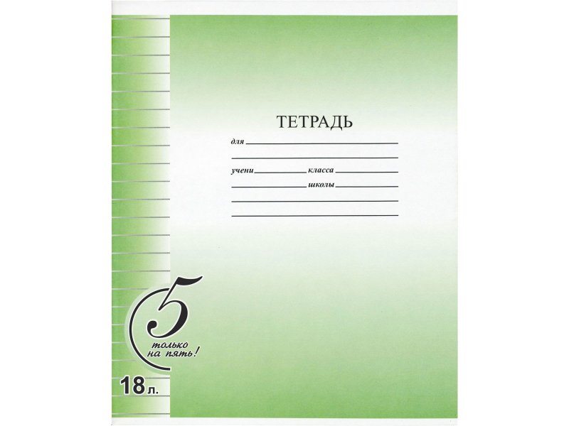 

Тетрадь Action!, Только на пять!, линейка А5, 18 л.