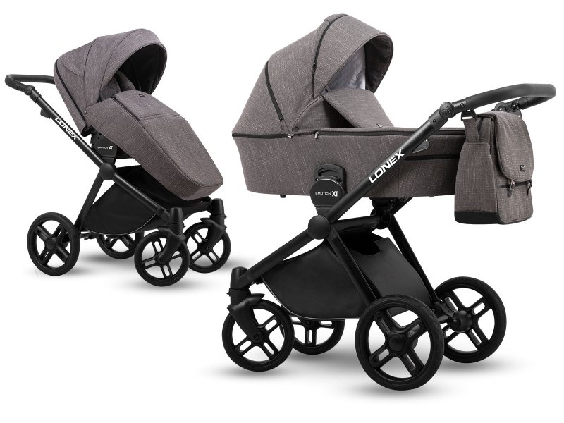 

Коляска 2 в 1 Lonex Emotion XT Dark Grey