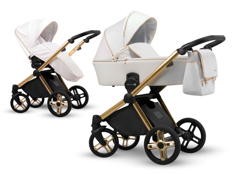 

Коляска 3 в 1 Lonex Emotion XT Eco Gold White