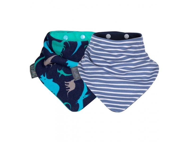 Cheeky Chompers Нагрудники Cheeky Chompers Neckerbib, 2 шт. динозавры/синие полоски cheeky pay бикини